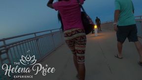 my exhibitionist wife helena price and her friend giving public hanjobs to strangers outside our beach hotel while i film!!!