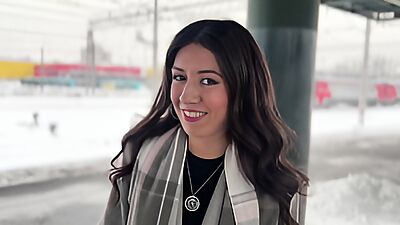 Public agent - Offered a girl from the station to undergo a casting right on a public train