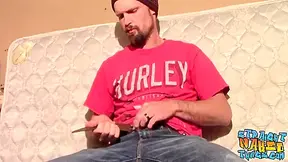 Naughty Straight Thug Nolan Jerks His Big Dick And Cums Solo
