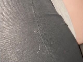 Lascivious wife wearing yoga panties gets folded like a pretzel and drilled