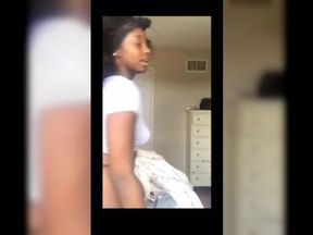 Black whores dancing thong panties messy