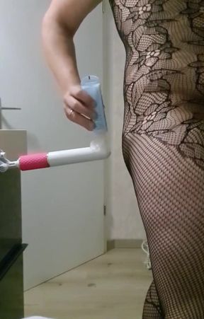 Playing Whit Fishnets