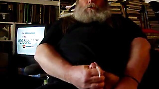 Dad Wolf Masturbates Off Solo