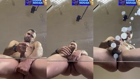 splattering the table with cum for you to clean it up