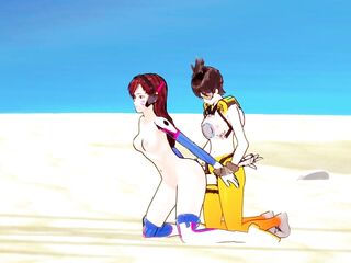 Overwatch futanari porn Dva Uncensored Manga
