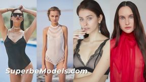 HOT MODELS COMPILATION PART 1! Watch These 4 Gorgeous Models Undress