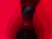 Lelo Loki Straight Edge Cock Block Extreme Vibrations Dangling Close Up Cock Twink Shorties