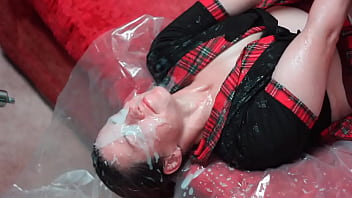 Homemade fake bukkake 5