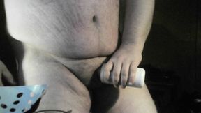 Hard Dick Pounding Into Fake Pussy and Mega Squirt of Hot Cum