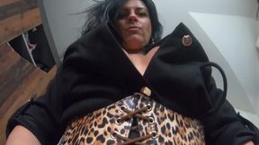 Ripped Pantyhose Slut JOI. Dildo Ride, Pussy Slaps and Triple Orgasm Toy Session