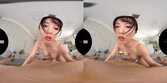 Asian randy slut VR thrilling xxx scene
