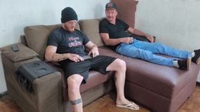 Stepfather Jerking off with His Stepson