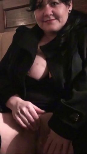 Can you Take that Off for Us? UK Housewife on the Streets at UK-Flashers   Clip 1