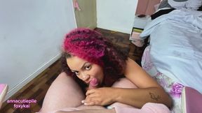 POV Sloppy Blowjob and Deepthroat with Piss in Mouth