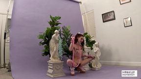 bts - shroom q flaunts her long legs in a heated photoshoot!