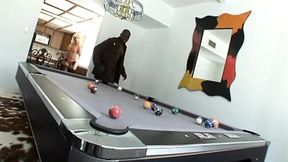 Blonde Slut Enjoys a Huge Black Cock Like a Cowgirl