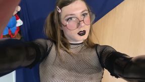 Latex Trans Cumming From Huge Cock