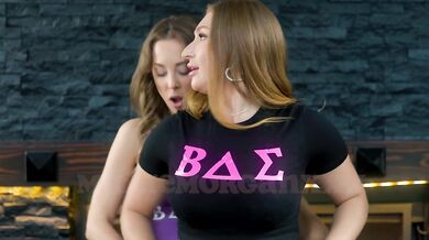 Big Boob College Babe Earns Her Spot in the Sisterhood