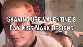 Head Shave - Shaving Off Valentines Day Designs