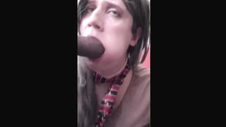 Anna Rios Facefucked by Gigantic black meatpipe