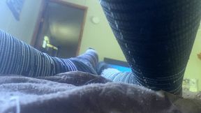 Shrinking fetish - A Tiny Human Sniffs Giantess Socks as She Watches a Movie POV, Foot fetish, Giantess, Sock fetish  1080