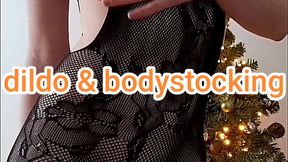 Close Up Dildo Riding In Bodystockings