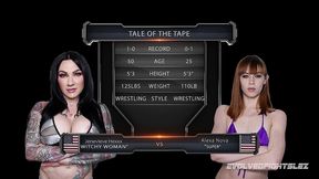 alexa nova vs jenevieve hexxx female wrestling