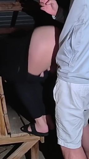 Sneaky Sex in Park and Rough Missionary Fuck   Clip 1