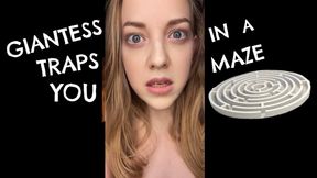 Giantess Traps You In A Maze