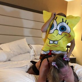 Spongebob Fucks a Hot MILF Trans Woman