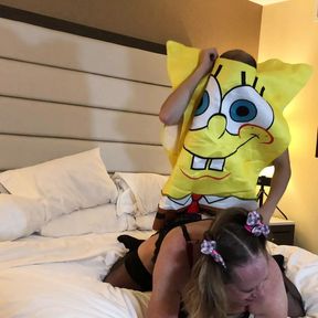 Spongebob Fucks a Hot MILF Trans Woman