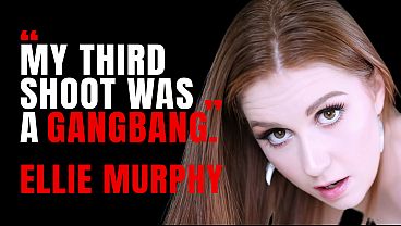 Petite Ellie Murphy goes deeper on his cock while showing off her real redhead.