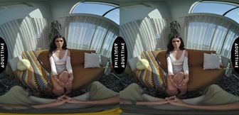 Intimate VR Experience - Petite Brunette Mastering POV Pleasure