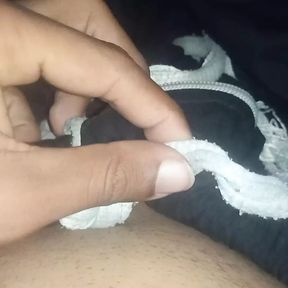 Handjob in bedroom