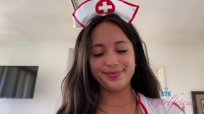 Mia Dresses Like a Nurse and Is Ready to Treat Your Cock