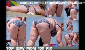 BBW and SSBBW BEACH VOYEUR (Matures And Grannies)