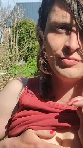 Teasing you outdoors