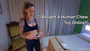 I Found a Human Chew Toy Online! | Sinbun Reviews Her New Favourite Toy