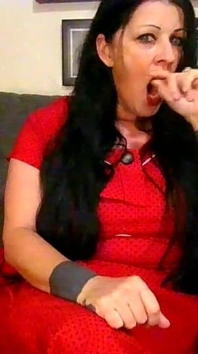 Sexy MILF Yawning