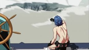 K. La K. Anime Chick Gets Ecchi Shonen Action With Hot Blowjob & Pussy Play
