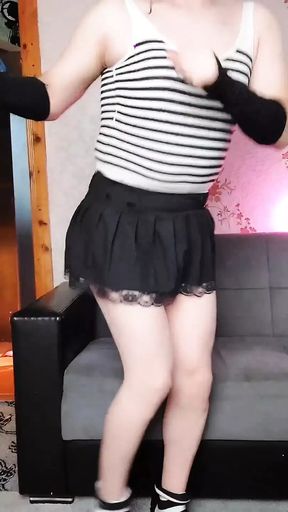 Big Butt Booty Slut Crossdresser Sissy Gay White Ass Sexy Dress