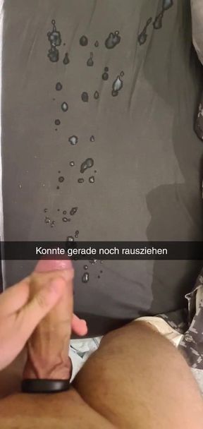 Fleshlight pull out cumshot