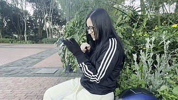 I meet Estefani, a beautiful ass-sucking whore.