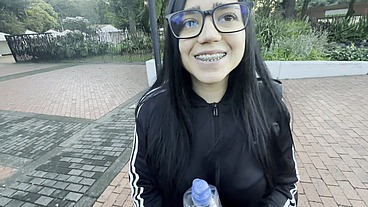 I meet Estefani, a beautiful ass-sucking whore.