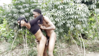 Passionate ebony duo takes turns slamming asses