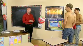 Mitch Catches His Twinky Students 18+ With Mitch Vaughn, Jordan Thomas And Robbie Anthony