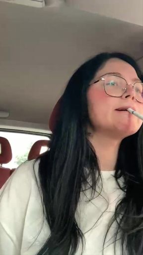 Smoking During Driving in My New Glasses
