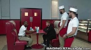 Big Fat Meat Orgy at the Diner!