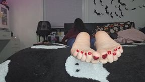 Your big black cock belongs to me and your going to do nothing but stroke it for my soft gorgeous feet