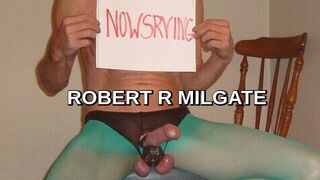 ROBERT RCHARD MILGATE A FREAK IN SHEER GREEN PANTYHOSE AND HIGH HEELS